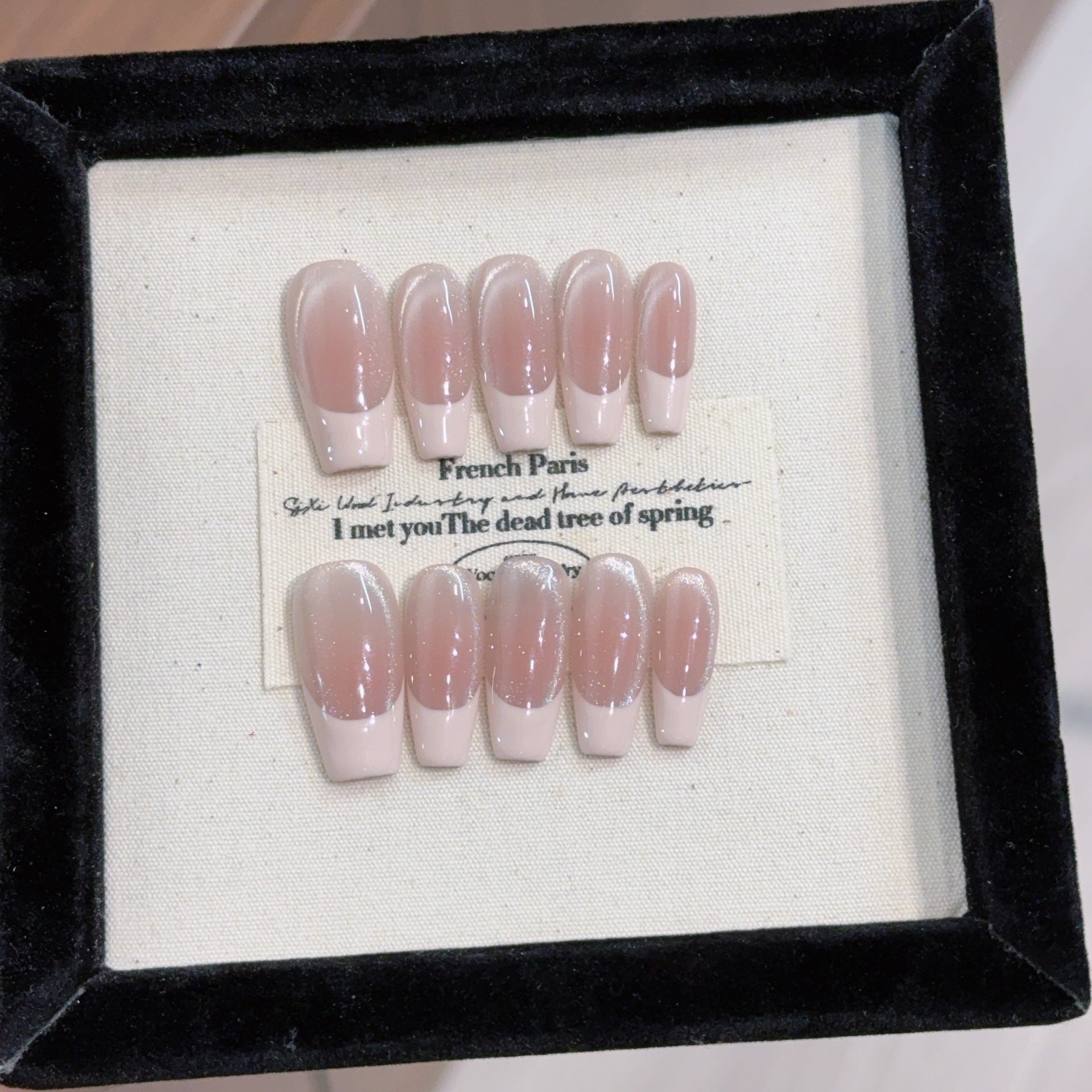 Handgemachte, ablösbare lange Nagelspitzen