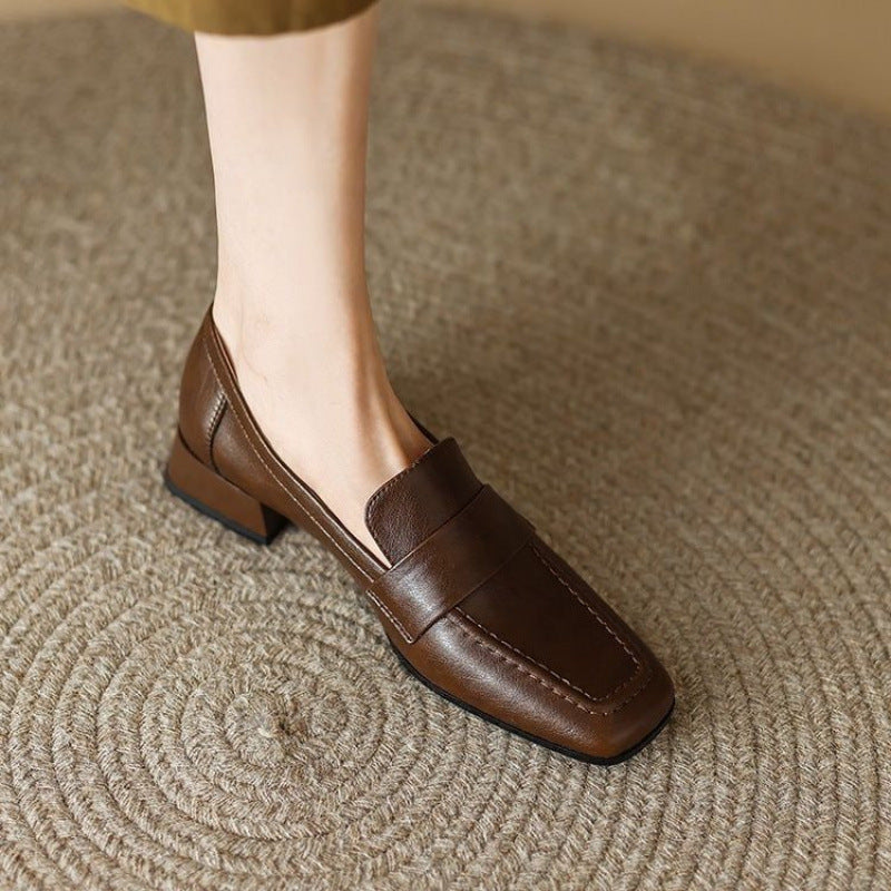 Damen Loafer mit eckiger Zehenpartie