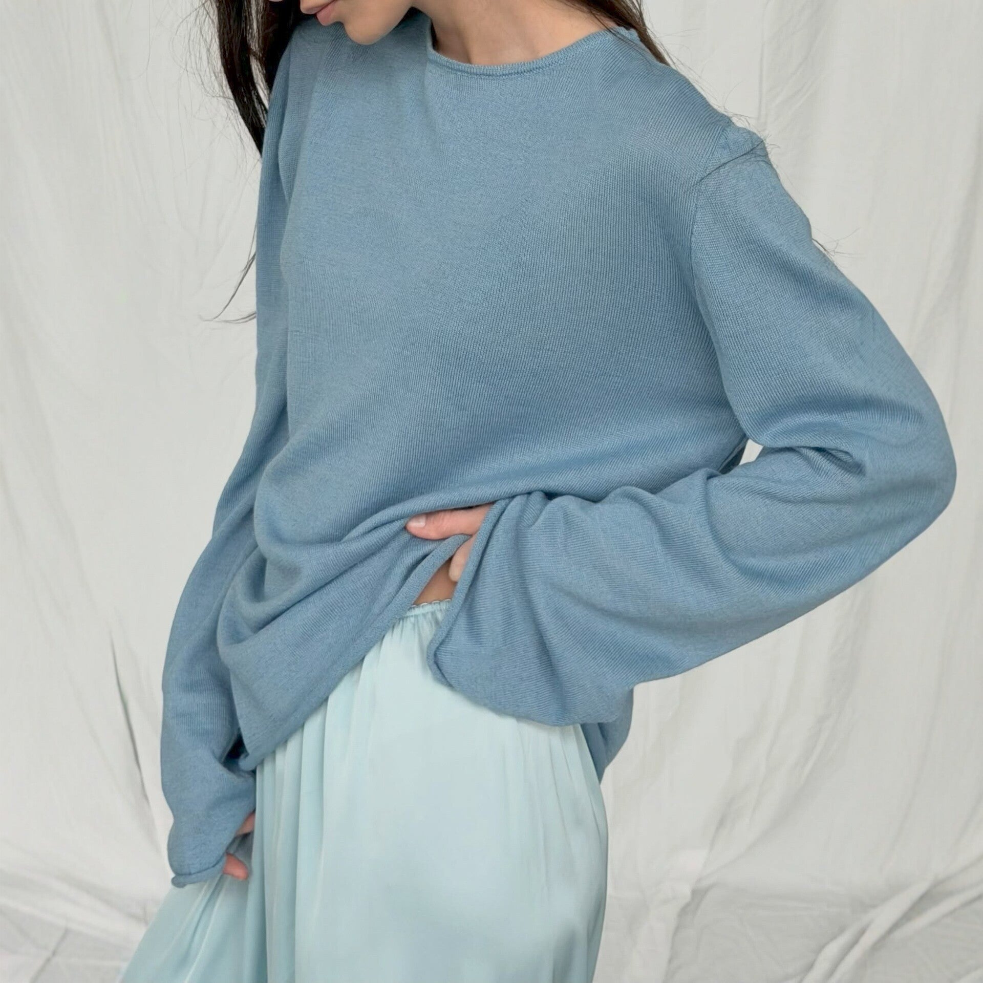 Strick-Bluse «Maglia» · Hollow-out, Loose Langarm