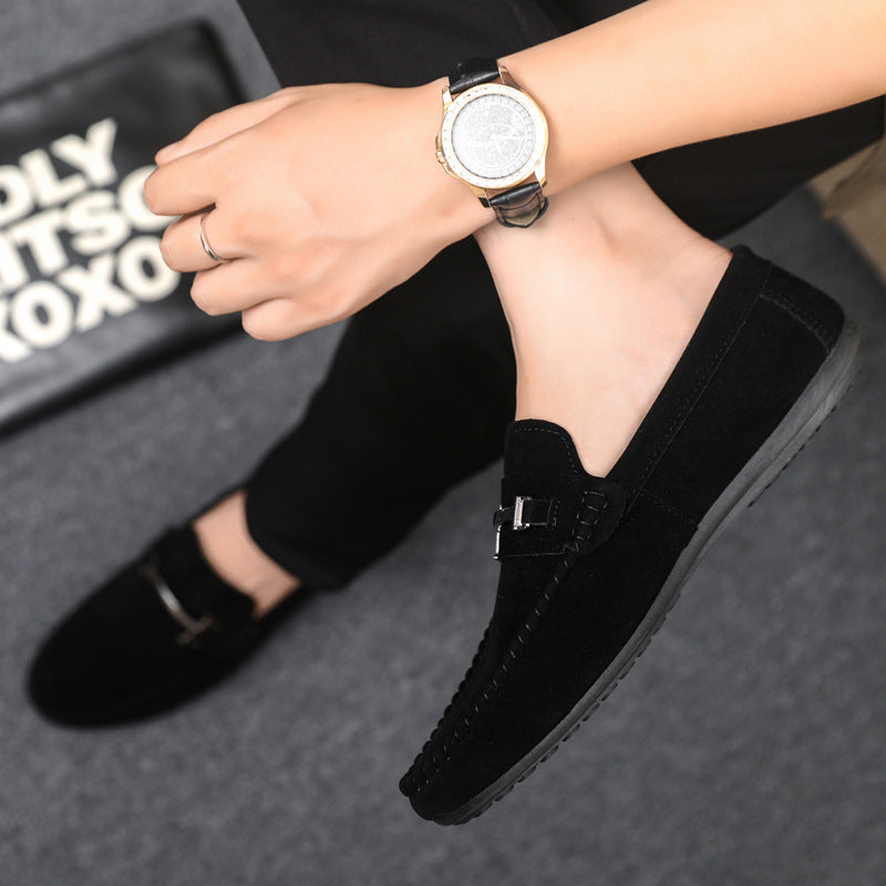 Legere Herren-Slipper aus Wildleder