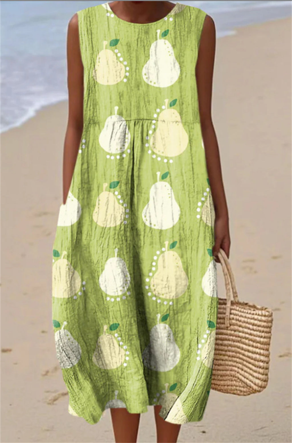 Ärmelloses Casual Maxikleid mit Print – Bild 2 | LuxeStyle