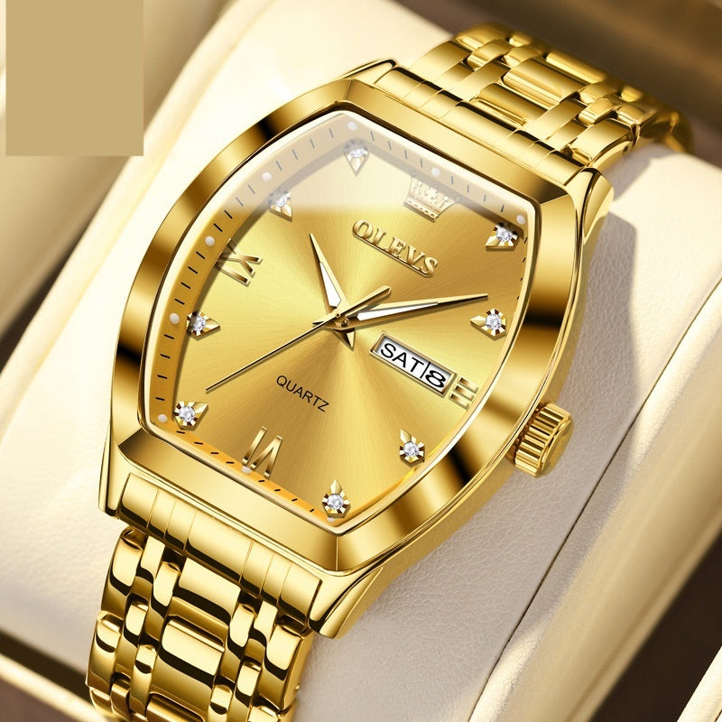Quarz-Armbanduhr für Herren im Business-Stil