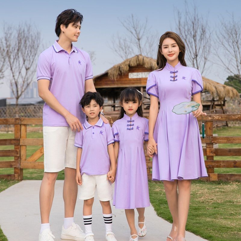 Hanfu Partnerlook Kurzarm-Set