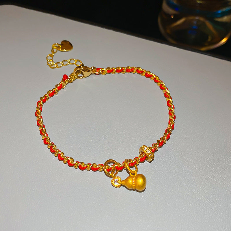 18K Goldplattiertes Oval Zirkonia Armband mit Geschenkbox
