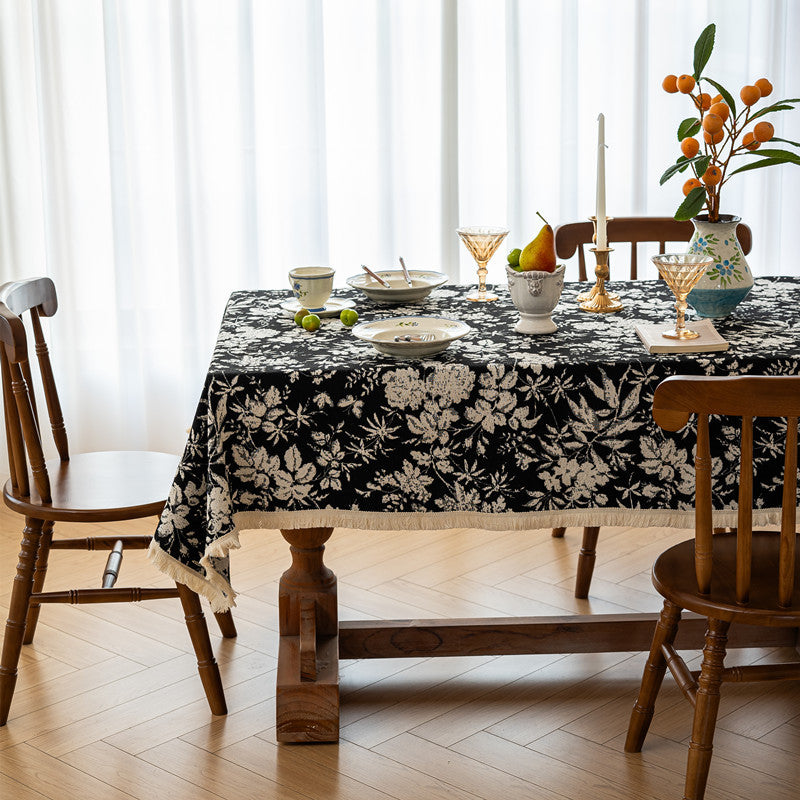 Jacquard-Tischdecke mit Quasten – Bild 6 | LuxeStyle
