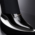 Herrenschuhe Kroko-Muster Lackleder | LuxeStyle