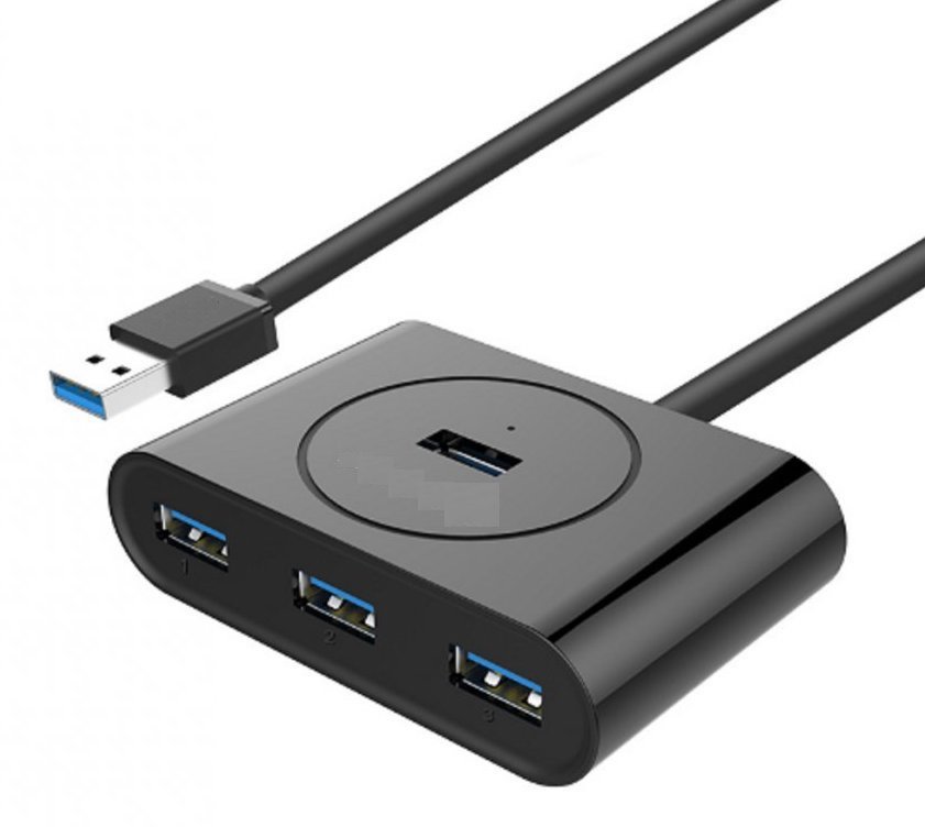USB-Hub mit 4 Ports und Verlängerungskabel