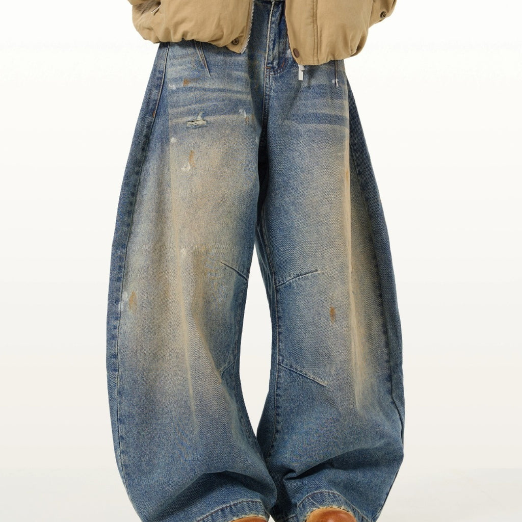 Retro Distressed Scythe Jeans für Herren