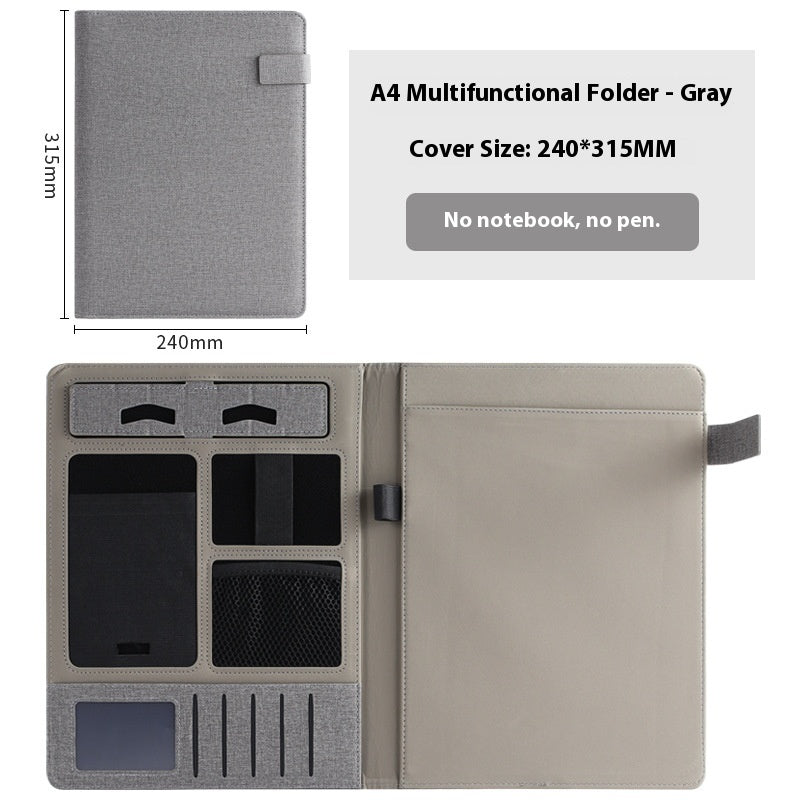 A4 Leder Ordner mit Multifunktion – Bild 9 | LuxeStyle