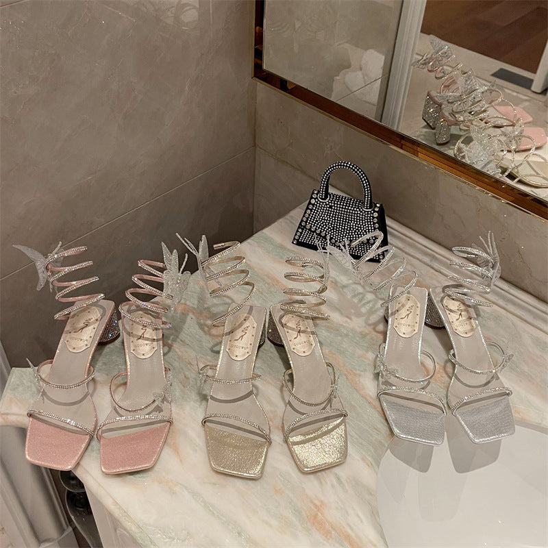 High-Heel Sandalette mit offener Spitze – Bild 4 | LuxeStyle