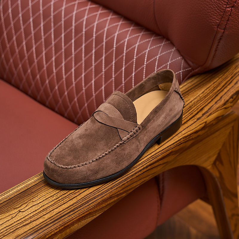 Leder-Slipper im Old Money Stil