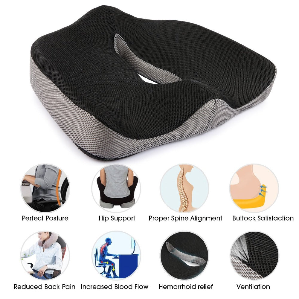 Orthopädisches Memory Foam Sitzkissen – Bild 3 | LuxeStyle