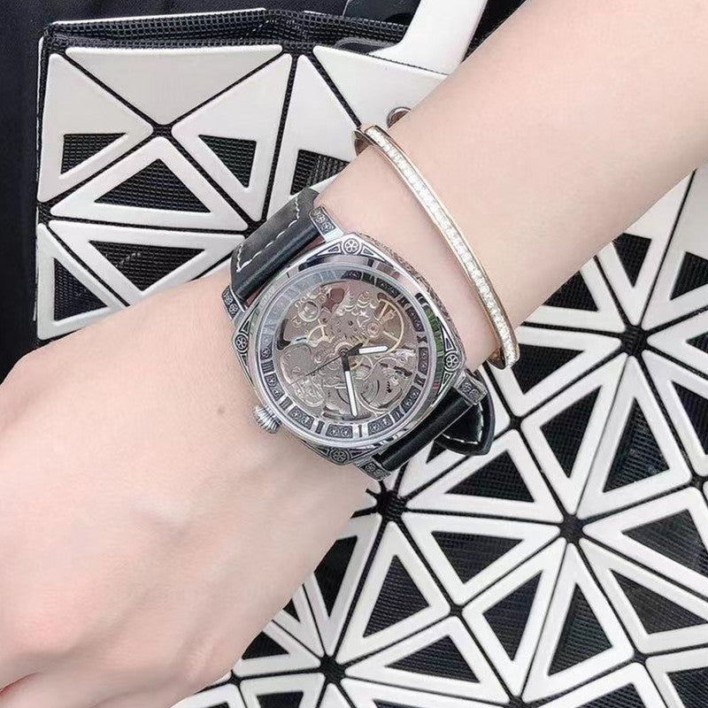 Automatische, leuchtende Herrenuhr aus Edelstahl – Bild 3 | LuxeStyle