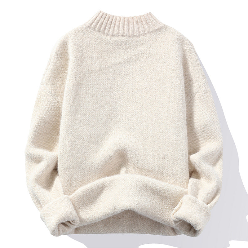Modecasual Einfarbig Rundhals Pullover