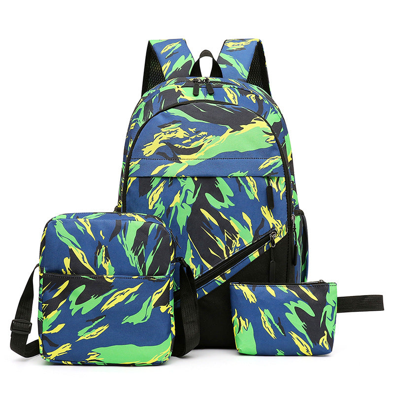 Camouflage Canvas Rucksack – Bild 4 | LuxeStyle