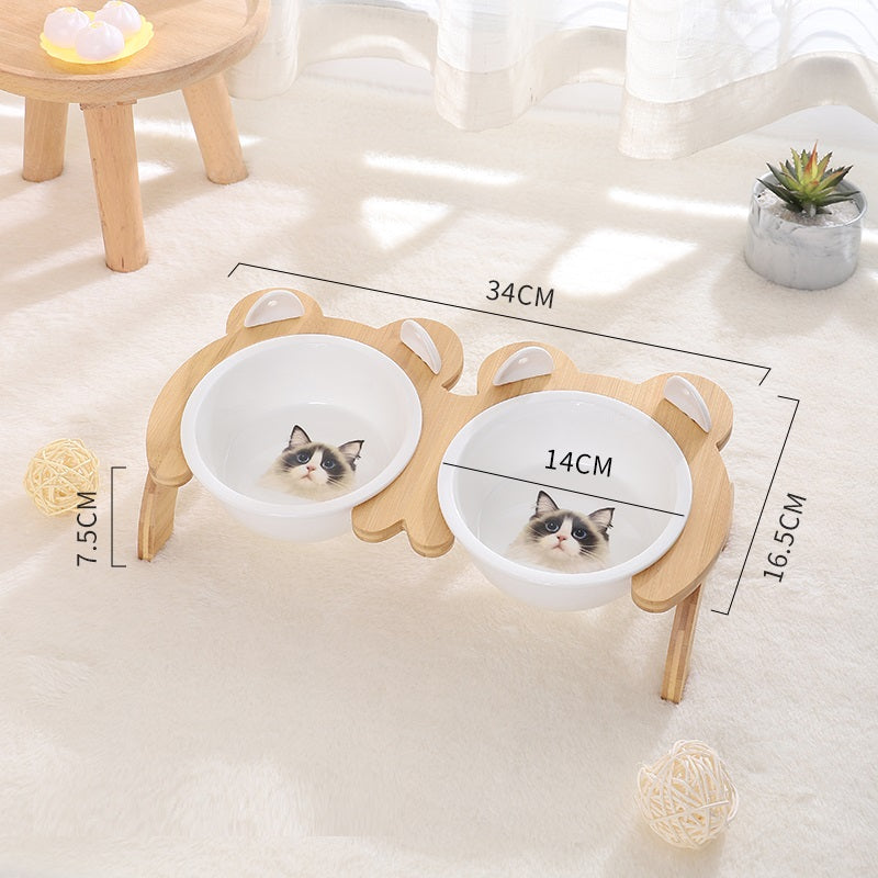 Keramik-Futternapf mit Bambusgestell – Bild 3 | LuxeStyle