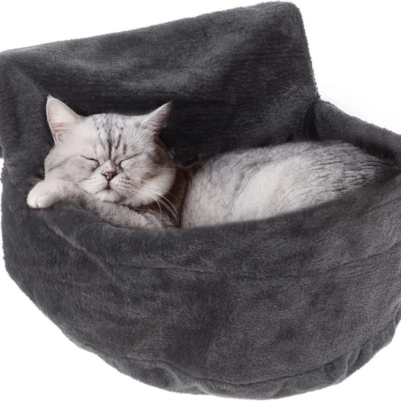 Katzen-Heizungsliege mit Kunstfell