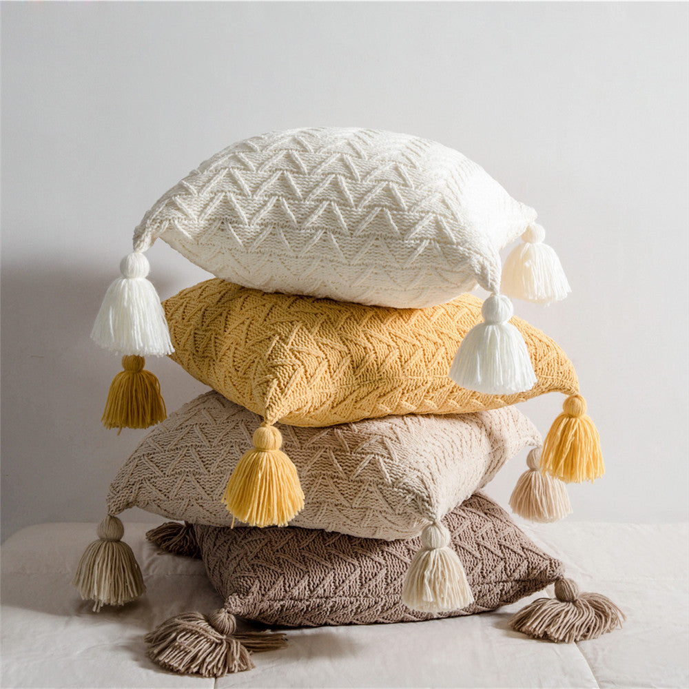 Chenille Kissenbezug, gesteppt – Bild 6 | LuxeStyle