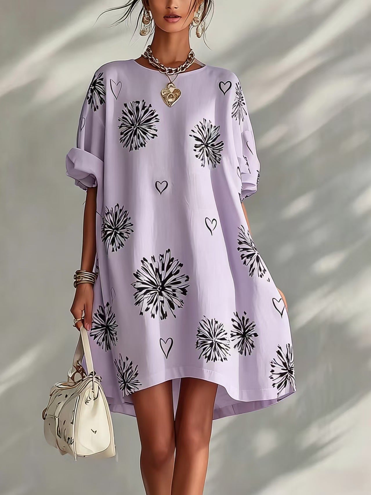 Blumenkleid mit Herzen