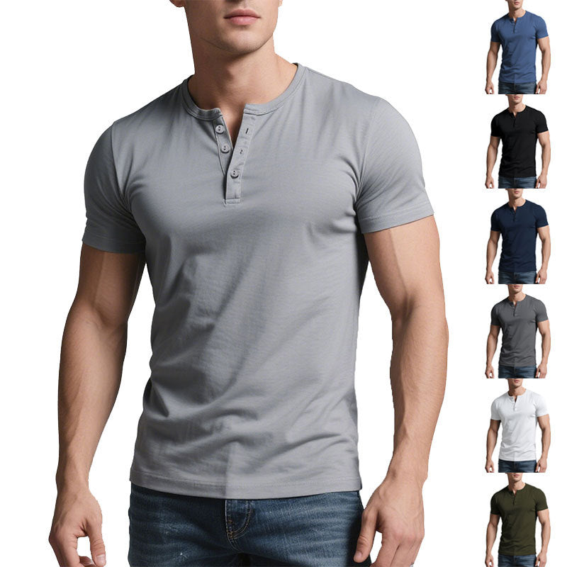 Herren Casual Crew-Neck Slim Fit T-Shirt