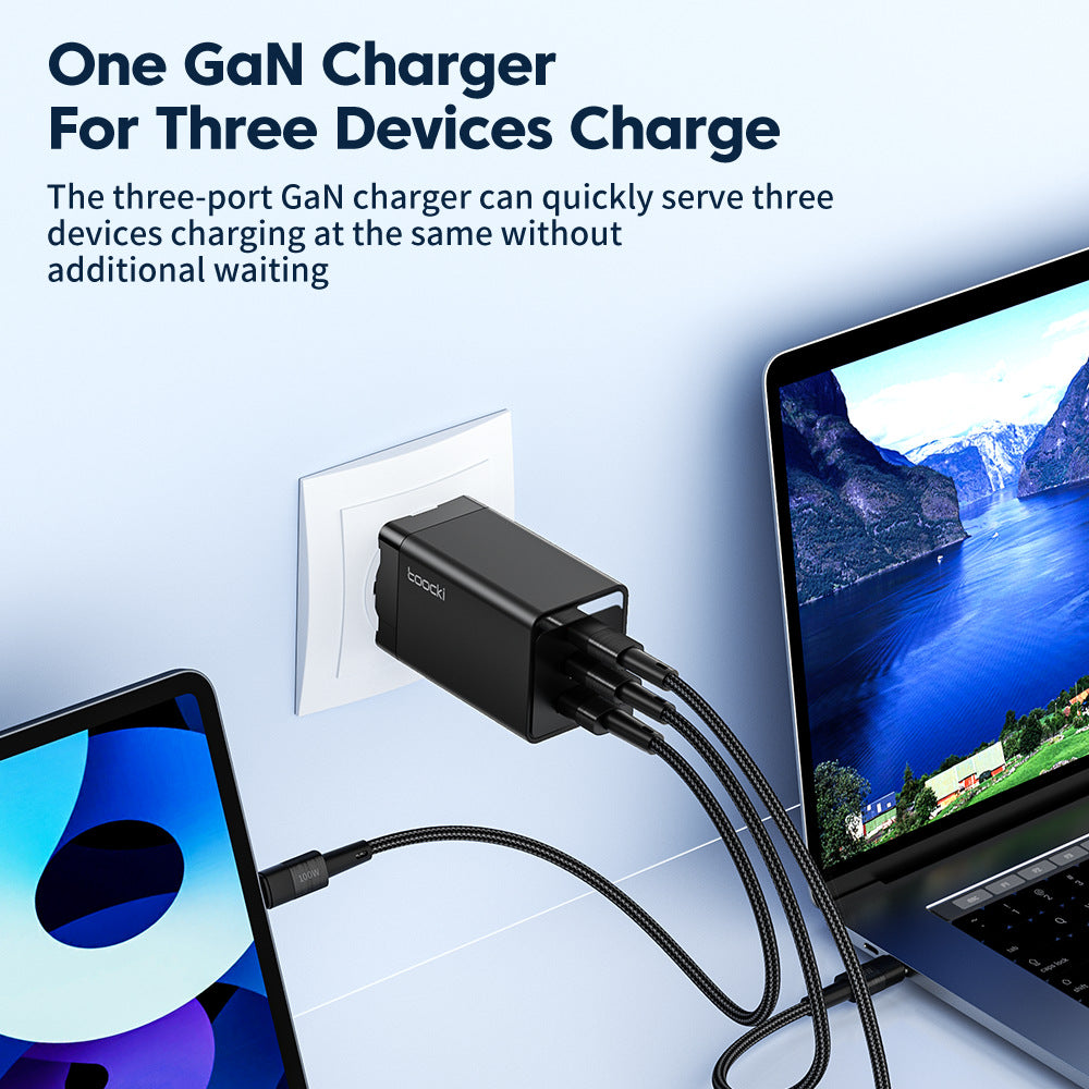 67W GaN 3-Port Schnellladegerät