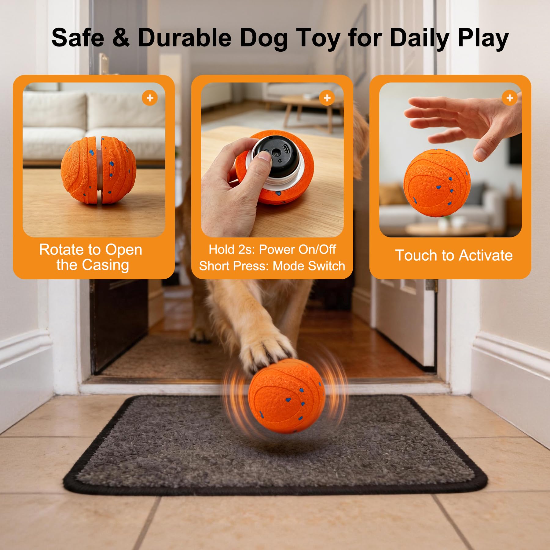 Interaktiver Hüpfball für Hunde