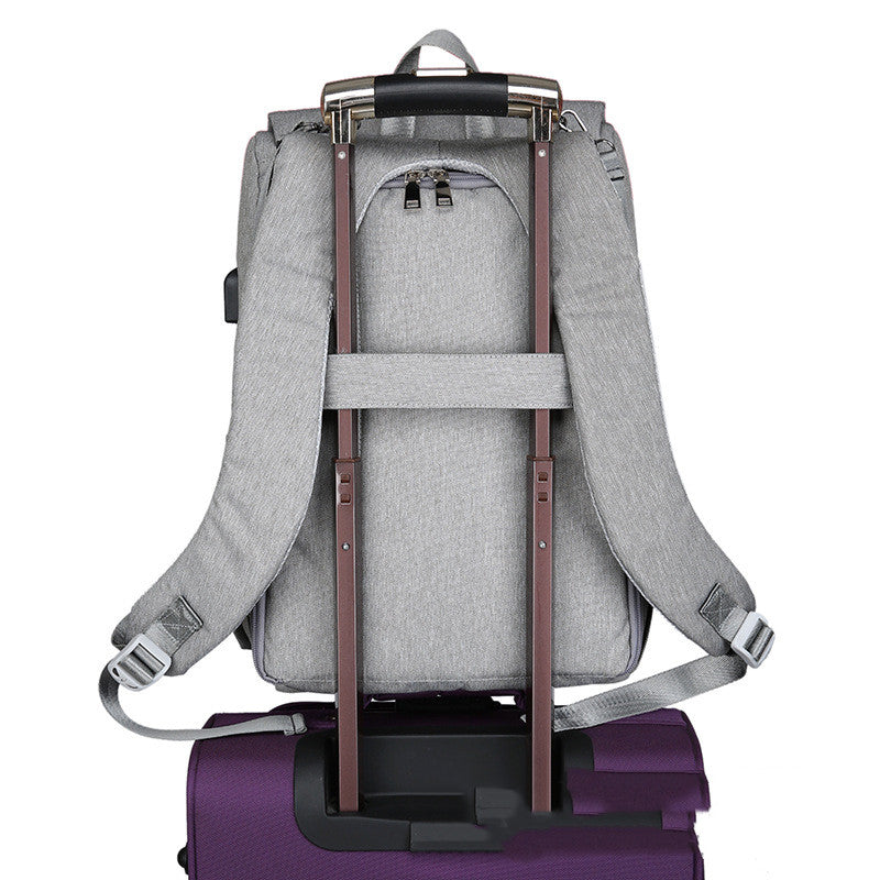 Rucksack für Mütter mit Reissverschluss & Schnalle – Bild 4 | LuxeStyle
