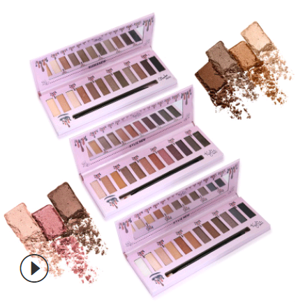 Kelly Lidschatten-Palette, 12 Farben matt – Bild 15 | LuxeStyle