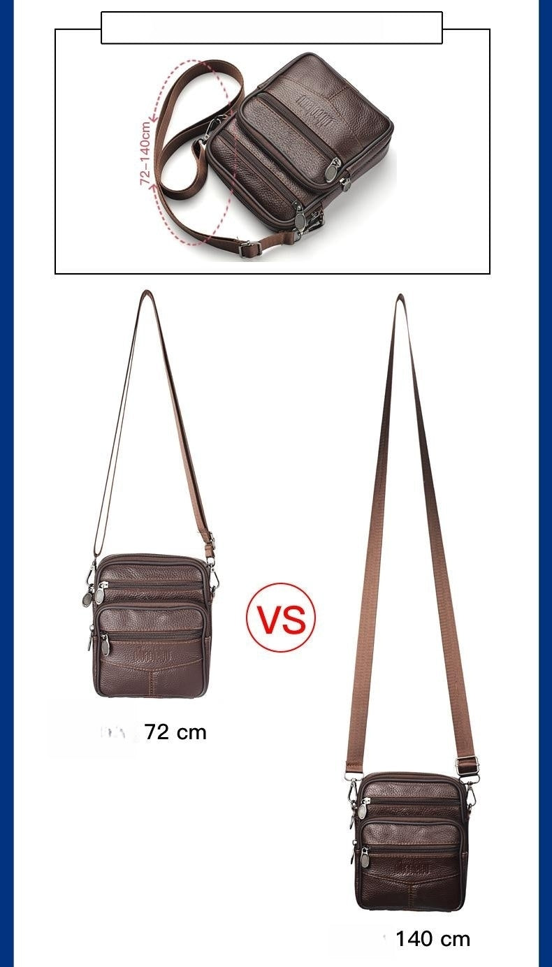Gürteltasche aus Leder für Herren – Bild 3 | LuxeStyle