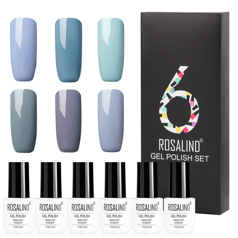 6 Farben Solid Color Gel Nagellack-Set