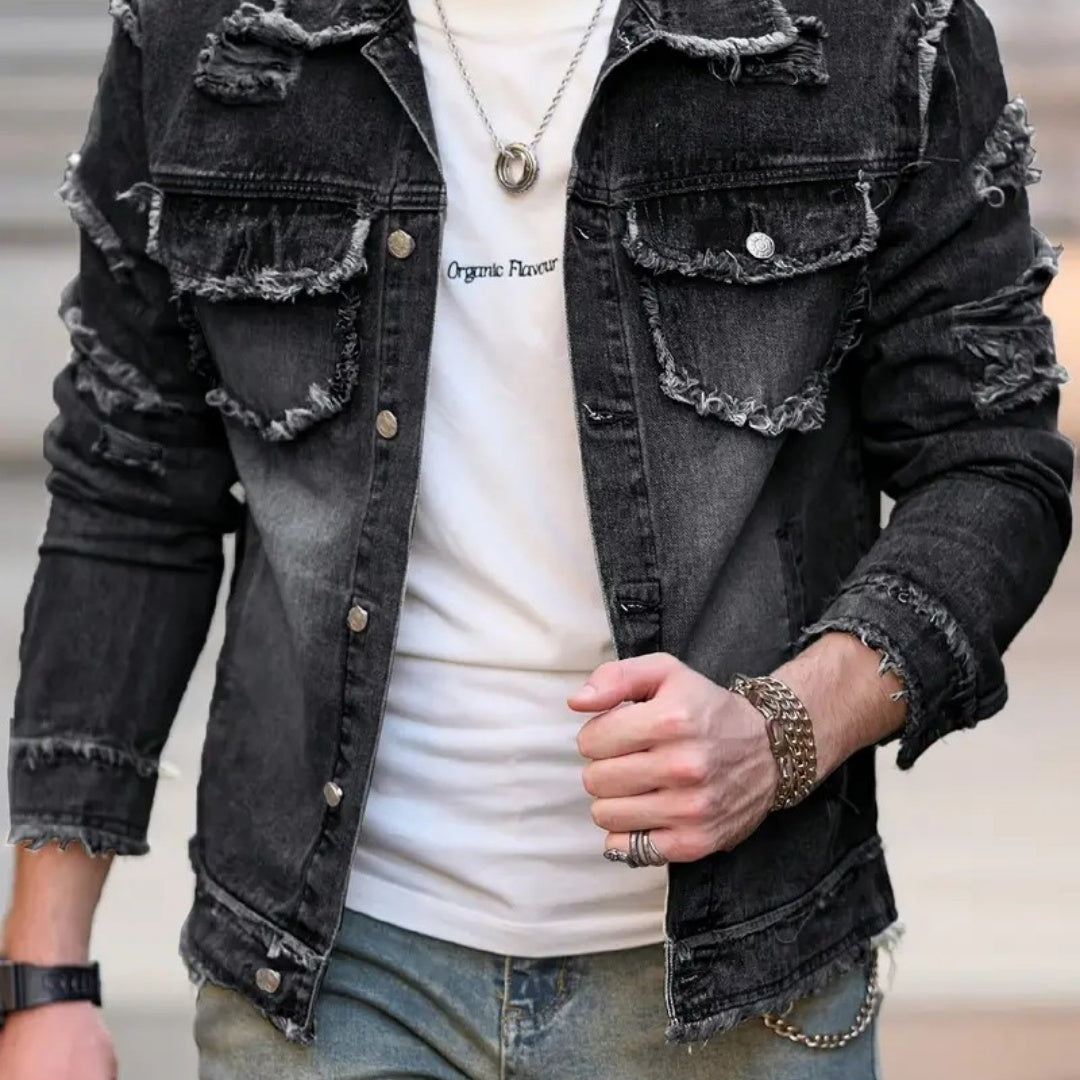 Gut sitzende Jeansjacke für Herren – Y031S – Ansicht 5
