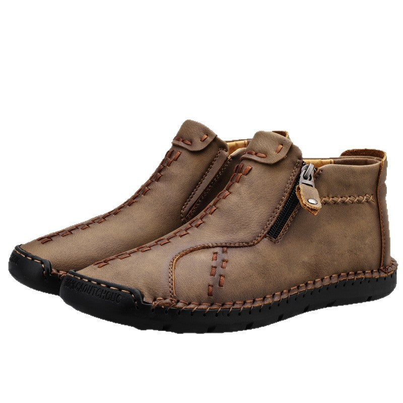 Handgenähte High-Top Herrenschuhe für Draussen – Bild 1 | LuxeStyle