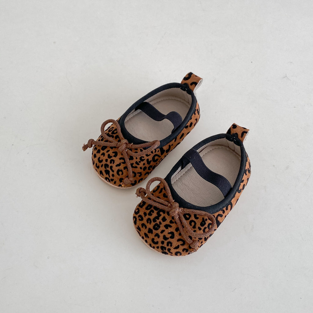 Weiche Säulenschuhe für Mädchen mit Leopardmuster (Frühling/Herbst)