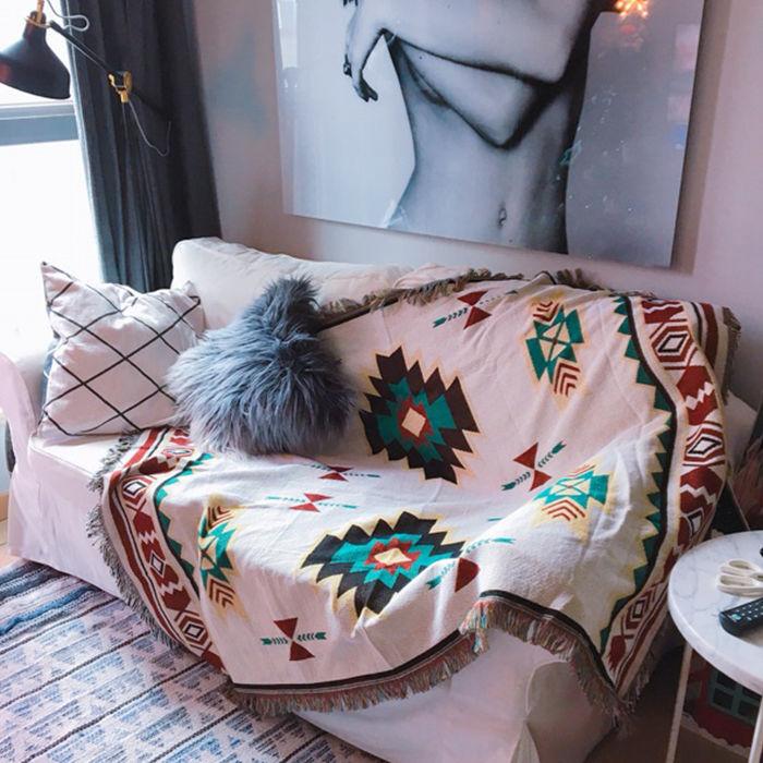 Geometrisches Baumwoll-Plaid Sucre – Bild 1 | LuxeStyle