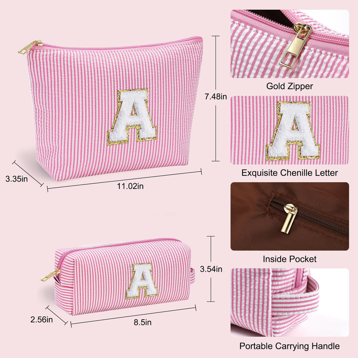 Bestickte Make-up-Tasche für unterwegs – Bild 3 | LuxeStyle