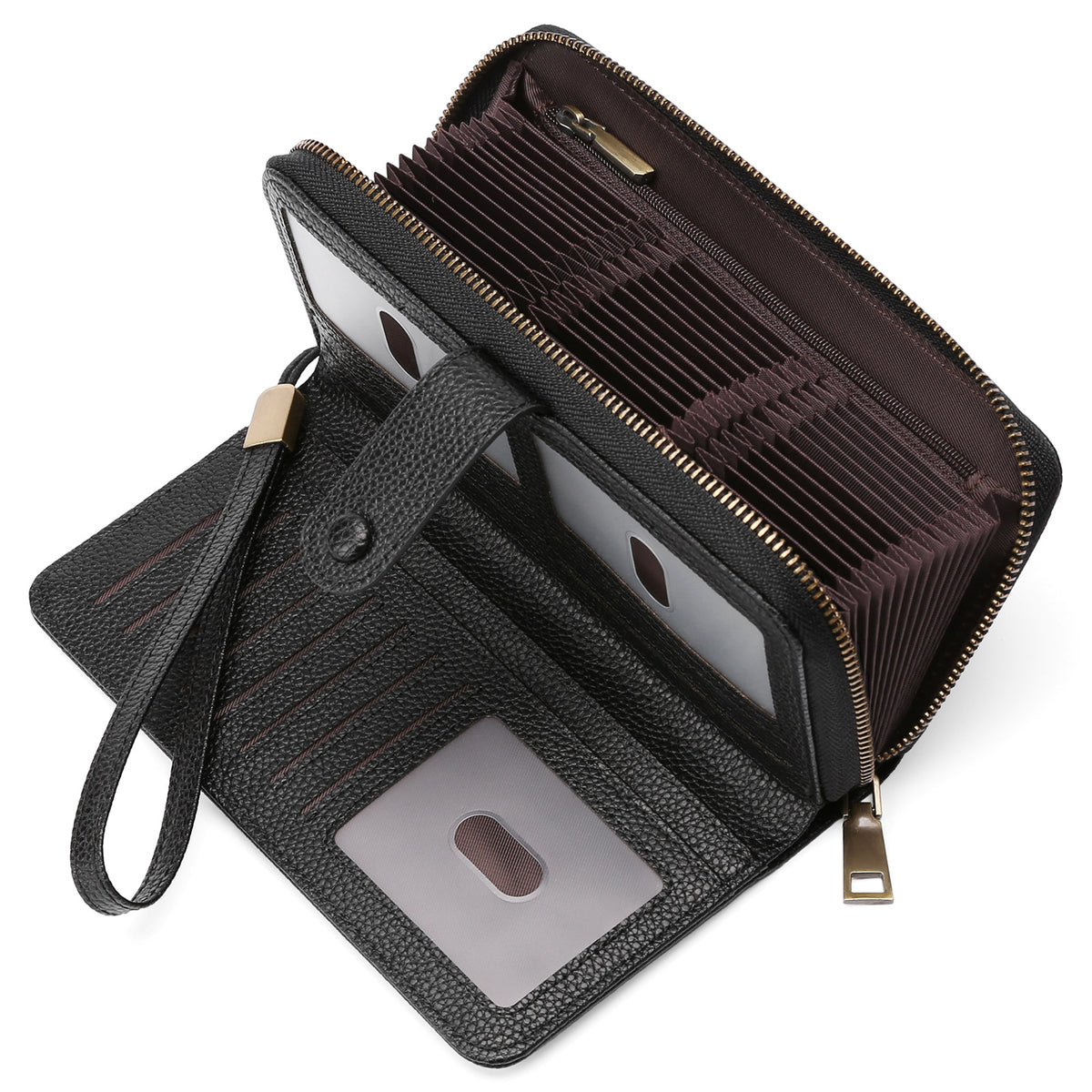 Erweiterbarer Kartenhalter Damen Langwallet – Bild 6 | LuxeStyle