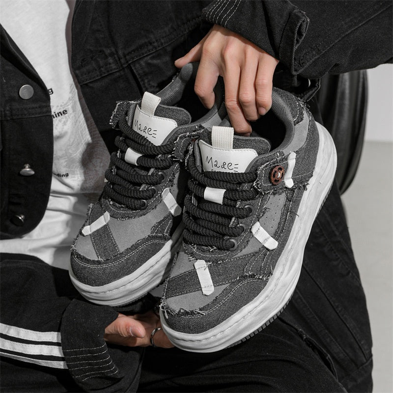 Erhöhende Board-Schuhe im Used-Look