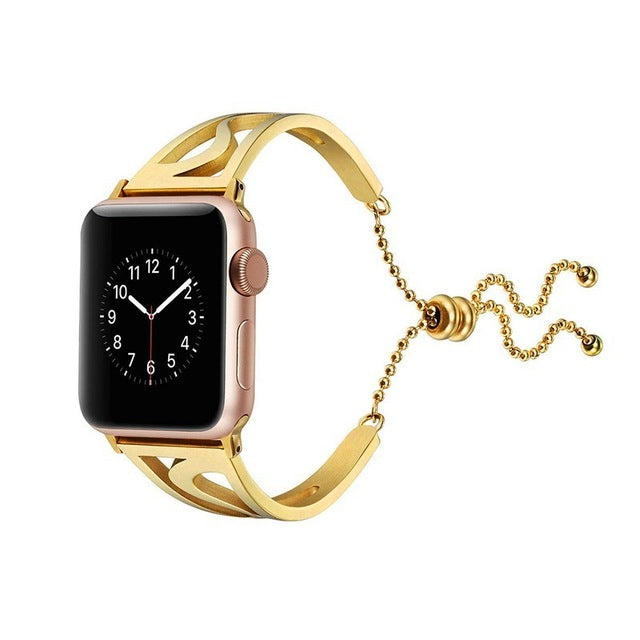 Edelstahl-Hohlarmband für Apple Watch – Bild 8 | LuxeStyle