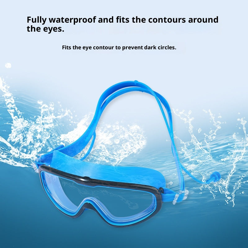 Kinder Schwimmbrille mit grossem Rahmen