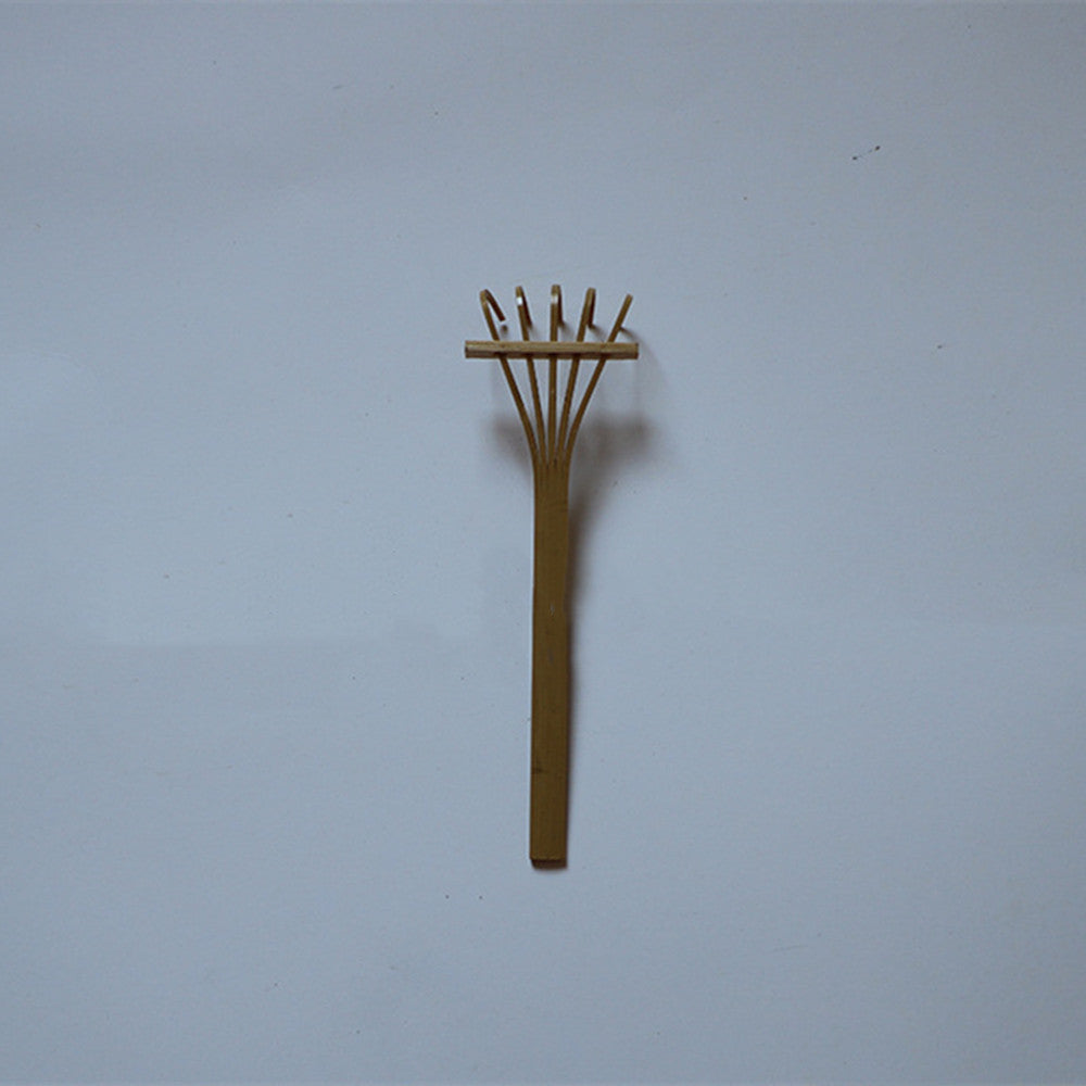 Handgemachter 5-Zinken Mini-Rechen aus Bambus – Bild 8 | LuxeStyle