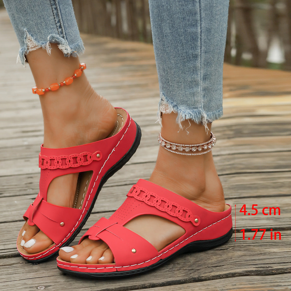 Slope Heel Plus Personalisierte Sandalen – Bild 3 | LuxeStyle