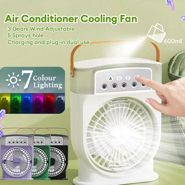 USB Klimaanlagen-Ventilator mit Sprühnebel & LED