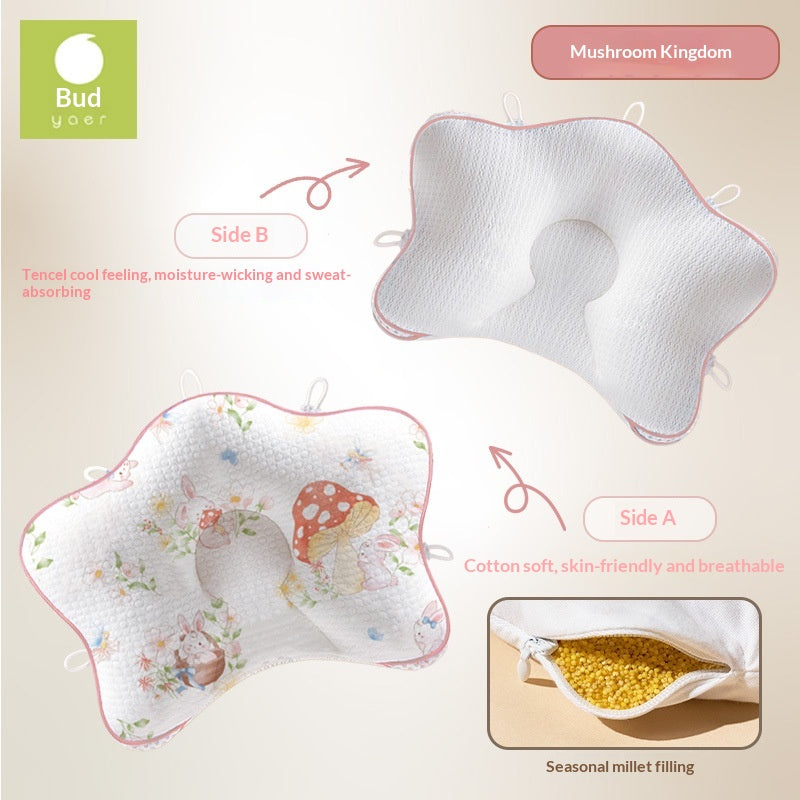 Baby-Kopfkissen mit Hirsekissen