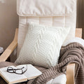 Grobes Strick-Kissenbezug aus Wolle | LuxeStyle