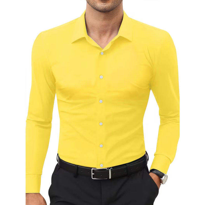 Weisser Stretch-Hemd – Bild 12 | LuxeStyle