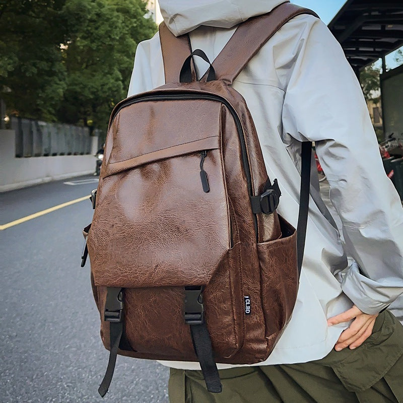Wasserdichter PU-Leder Business-Rucksack – Bild 5 | LuxeStyle