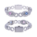 Hip‑Hop‑Armband mit farbigem Zirkon für Herren – Bild 3 | LuxeStyle