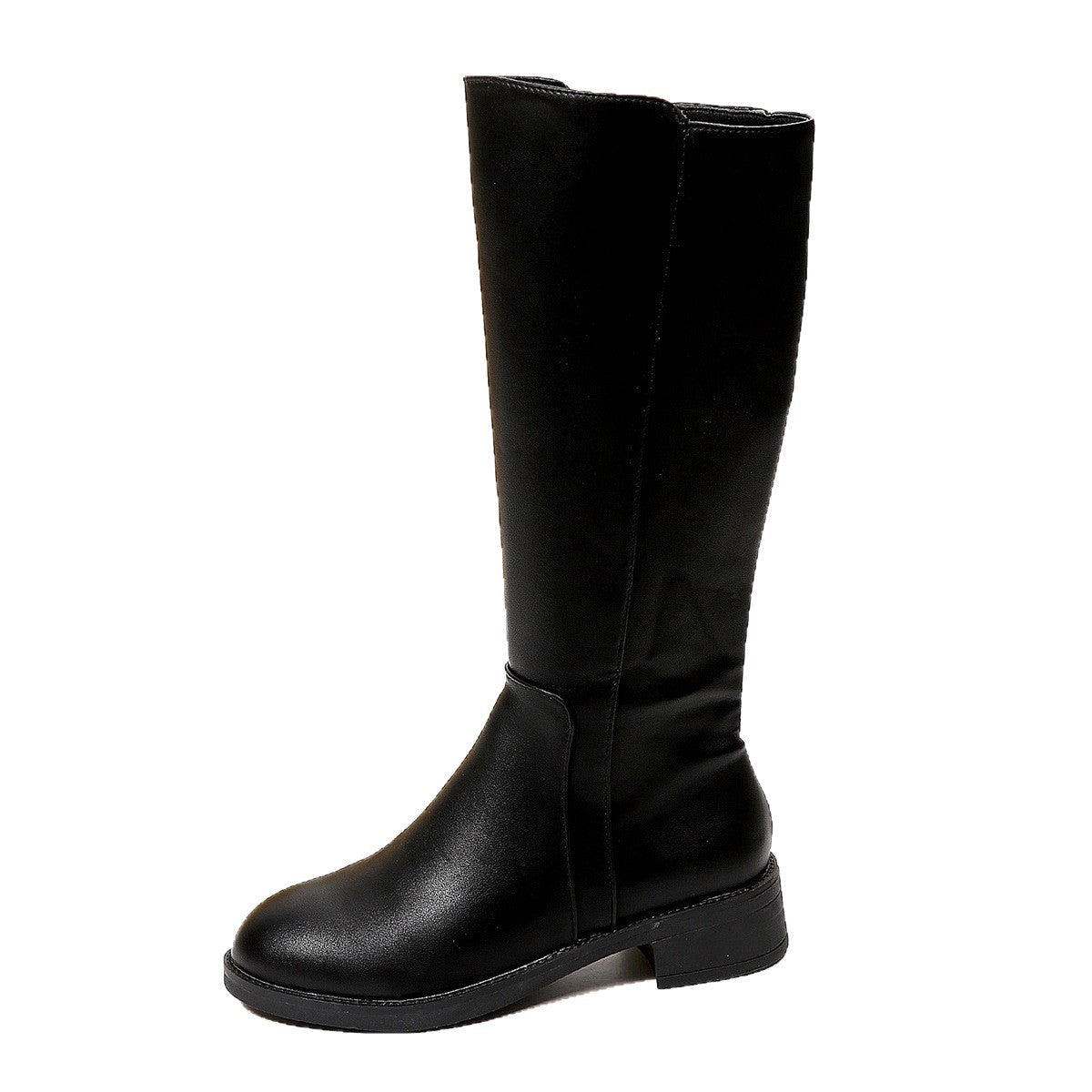 Damen-Stiefel mit Reissverschluss und Blockabsatz – Bild 2 | LuxeStyle