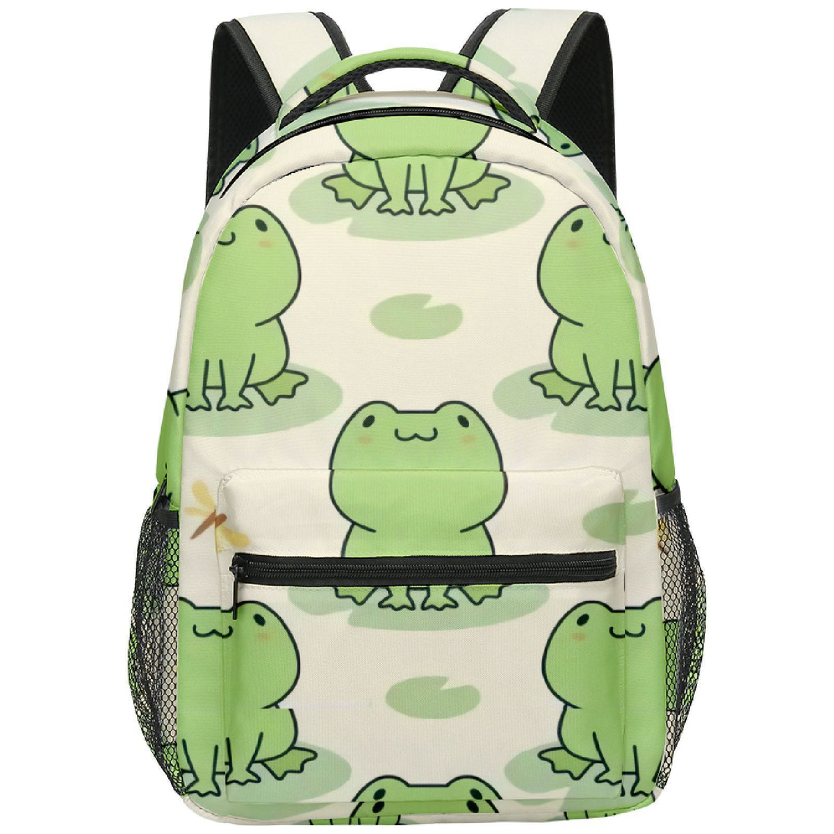 Frosch Cartoon Rucksack für Schule – Bild 10 | LuxeStyle