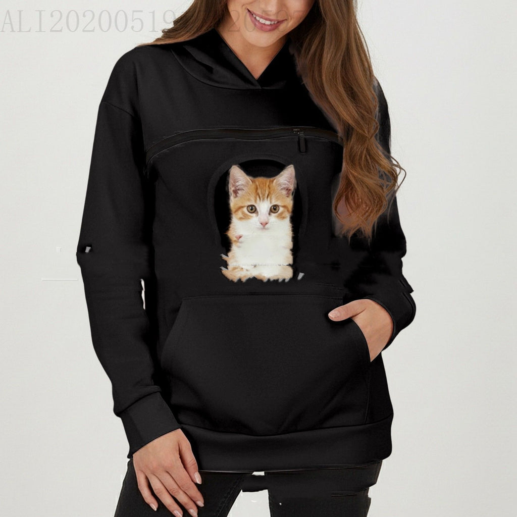 Unisex Hoodie mit Haustiertasche